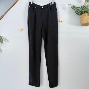 Votre Nom Jeans Minimalist Black Gothic Coastal High Waist Straight Leg France
